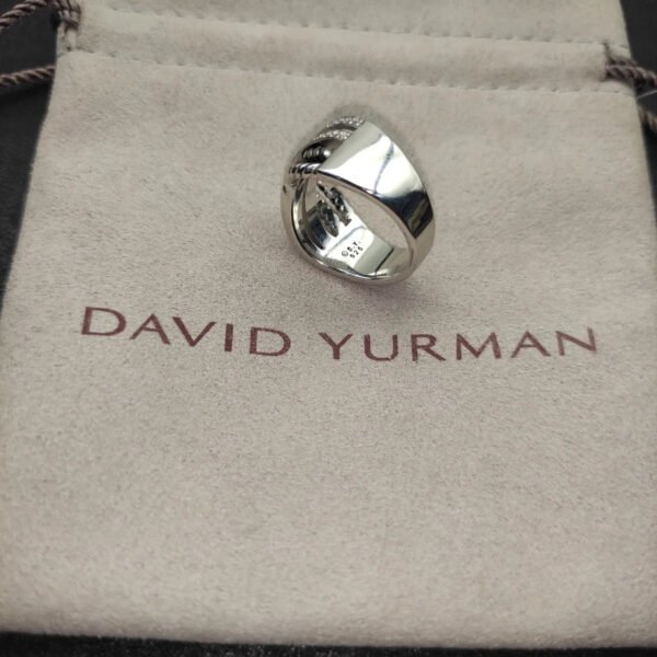 878CA35C-D97E-0FE1-612F-C3CF4629AF1B.jpg David Yurman Diamond Crossover Ring - US 6