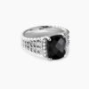 Petite Wheaton&reg; Sterling Silver with Black Onyx and Diamonds, 10mm