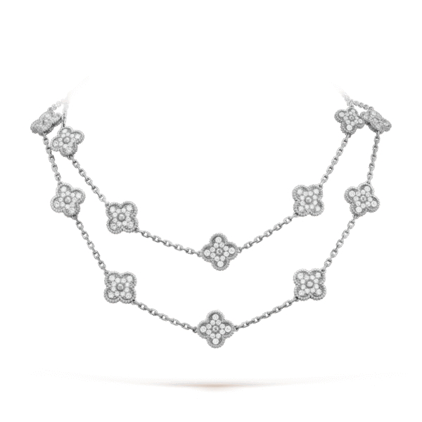 Vintage Alhambra long necklace, 20 motifs