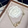 Elegant and delicate double C logo necklace