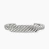 Sculpted Cable Contour Bracelet Sterling Silver, 12.9mm