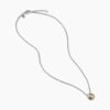 Petite Chatelaine&reg; Necklace Sterling Silver with 18K Yellow Gold Dome, 10mm
