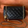 Chanel Mini Flap Bag Black For Women, Women&rsquo;s Bags 7.9in/20cm