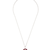 Enamel Ghost Pendant Necklace