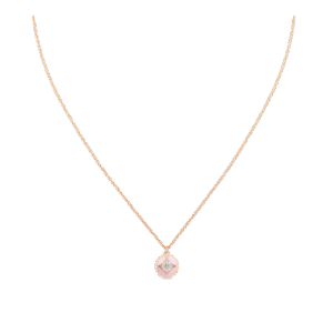 B Blossom Pendant, Pink Gold, White Gold, Pink Opal And Diamonds