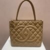 CHANEL Medallion Tote Bag Brown