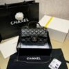 Chanel Lambskin Mini Flap Bag With Top Handle Black As2431 With Charms