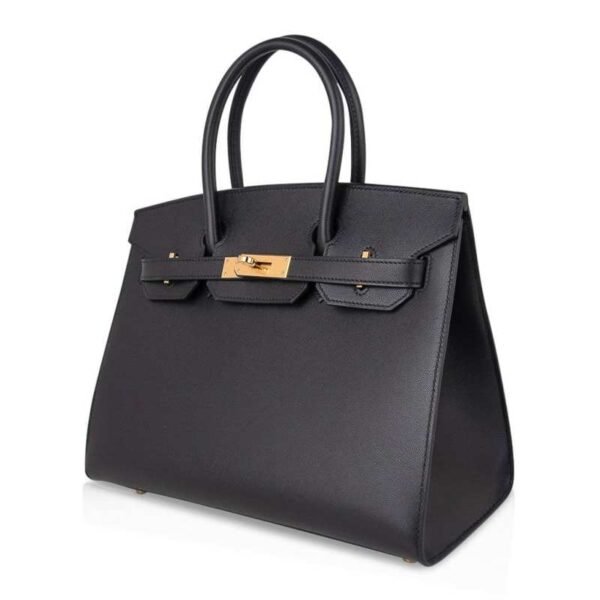 8D4B9E73-F4F6-7725-FC4A-C467BC7104F7.jpg Birkin Sellier Limited Edition 30 Bag Black Veau Graine Monsieur Laiton