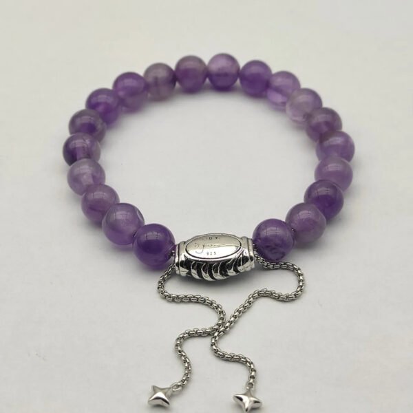 8MM Stretch Rock Crystal Bracelet