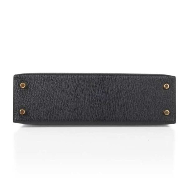 Kelly 20 Mini Kelly II Sellier Bag Black Chevre Gold Hardware Limited Edition