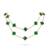 Vintage Alhambra long necklace, 20 motifs