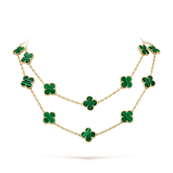 Vintage Alhambra long necklace, 20 motifs