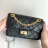 Chanel Mini 2.55 Handbag Black For Women Gold Toned Hardware 7.8in/20cm AS0874 Y04634 94305