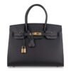 8F792BBC-1988-1D60-E3B4-2277AF6F68AE.jpg Birkin Sellier Limited Edition 30 Bag Black Veau Graine Monsieur Laiton