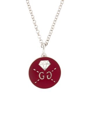 8F881B92-A288-48BD-F531-0E7D493DBD62.jpg Enamel Ghost Pendant Necklace