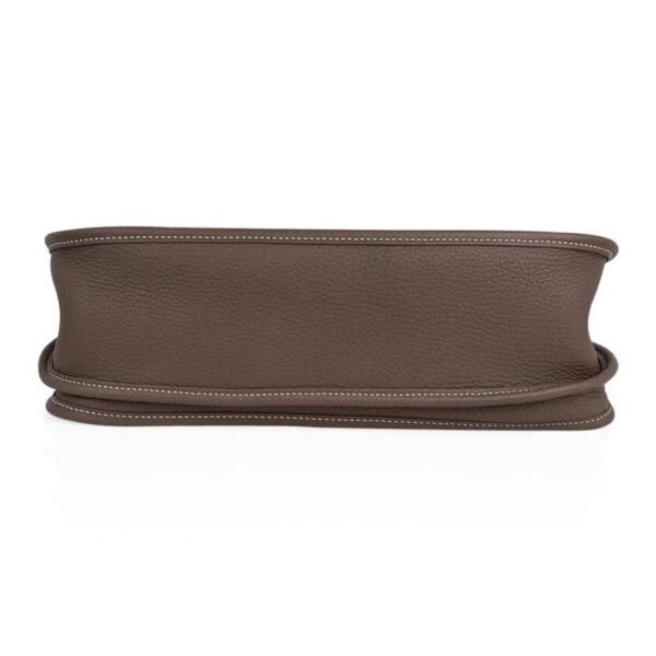 Evelyne GM Bag Etoupe Clemence Leather with Palladium Hardware