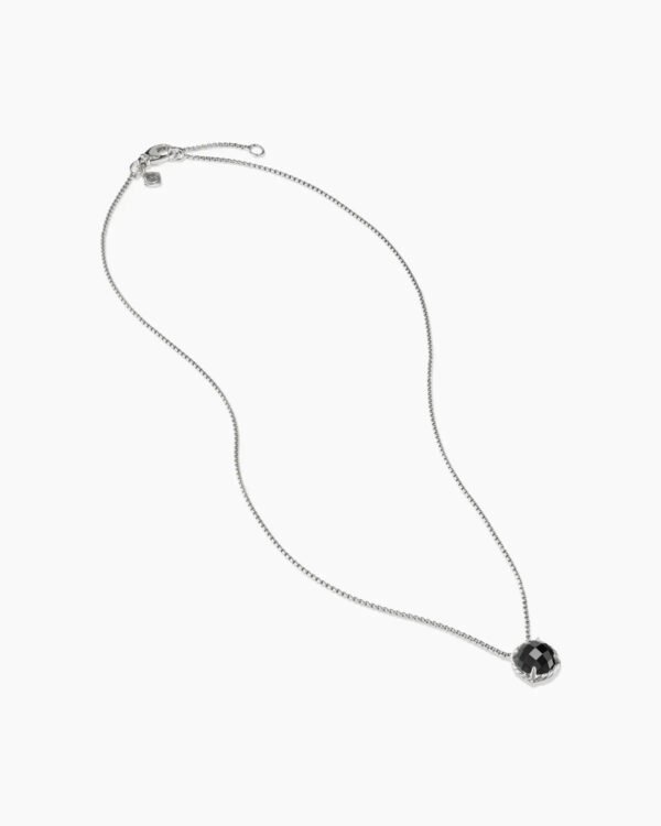 90B9A0C9-970B-15A6-2DAB-20F5067D502E.jpg Petite Chatelaine® Necklace Sterling Silver with Black Onyx, 10mm