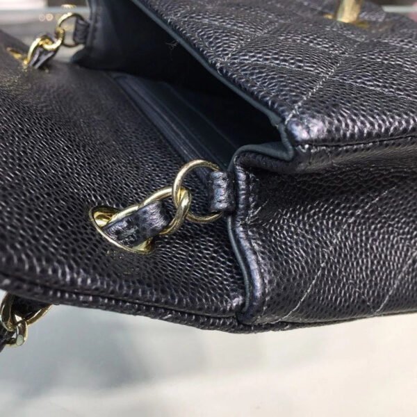 Chanel Mini Flap Bag Caviar Black For Women, Women&rsquo;s Bags, Shoulder And Crossbody Bags 6.7in/17cm A35200