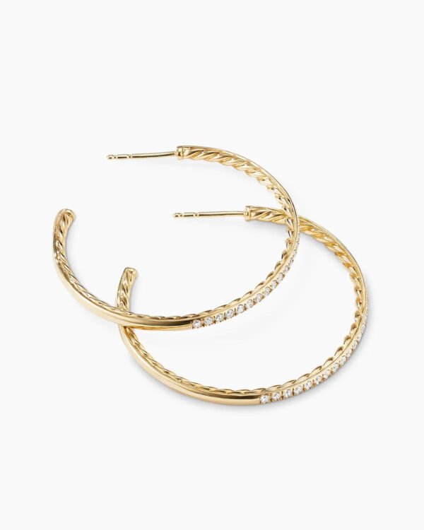 91BA9DFF-FA58-4BC4-EE46-B8793EEB6F6C.jpg Pave Hoop Earrings 18K Yellow Gold with Diamonds, 38mm