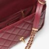 Lambskin & Gold-Tone Metal Dark Brown