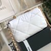Chanel 19 HandBag White For Women 10.1in/26cm AS1160