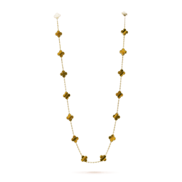 Vintage Alhambra long necklace, 20 motifs