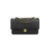 92D88BDE-B355-FCB0-18C3-A1EB3442FA6C.jpg Chanel Classic Chevron Tweed Medium Flap Glod