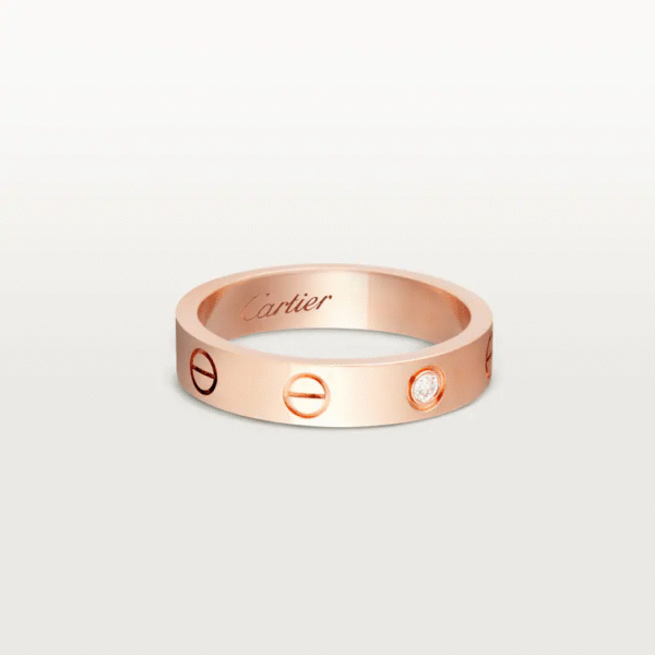 LOVE WEDDING BAND, 1 DIAMOND