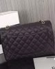 Chanel Classic Maxi Handbag Grained Calfskin & Gold Metal A01115