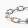 946CF04A-2CF1-68E5-561B-FDCFD10279C3.jpg DY Madison® Chain Bracelet Sterling Silver with 18K Rose Gold