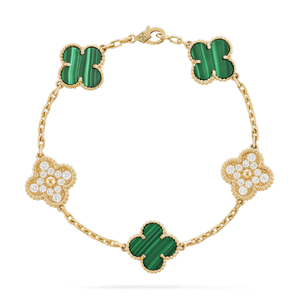 Vintage Alhambra bracelet, 5 motifs