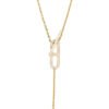 EVER CHAINE D??ANCRE LARIAT NECKLACE GOLD WITH DIAMONDS