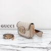 Gucci Horsebit 1955 Canvas Mini Shoulder Bag White Beige