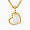 9554D4AF-DBB5-7B0A-C72D-BC3D447C347A.jpg DY Elements® Heart Amulet 18K Yellow Gold with Mother of Pearl and Diamonds