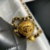 Chanel Flap Bag With CC Ball On Strap Black For Women, Women&rsquo;s Handbags, Shoulder And Crossbody Bags 7.8in/20cm AS1787