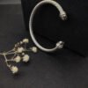 964CA767-0216-E159-56F9-F9BDC2154819.jpg Classic Cable Bracelet Silver and Half Diamonds 5 MM