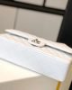 CHANEL Classic Flap Handbag SILVER METAL