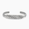 Sculpted Cable Contour Bracelet Sterling Silver, 12.9mm