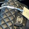 Mini Flap Bag with Top Handle - black