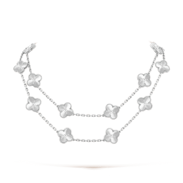 Vintage Alhambra long necklace, 20 motifs