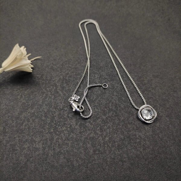 97536576-19C9-7B4A-4061-F85954B7A834.jpg Petite Chatelaine® Necklace Sterling Silver with White Crystal, 10mm