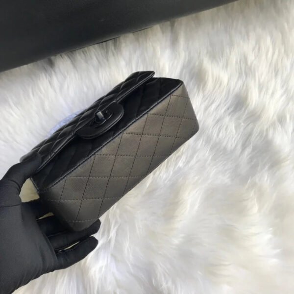 Chanel Lambskin 20Cm Class-Flap Bag 1116 Black
