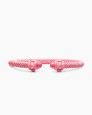 Renaissance&reg; Classic Cable Bracelet Pink Aluminum, 5mm
