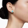 980C461E-9C42-7626-AEBC-2F8C8D44A325.jpg Petite DY Elements® Stud Earrings 18K Yellow Gold with Turquoise and Diamonds, 11mm