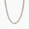 9978FE37-A89B-1482-33ED-B5CEC3AA8384.jpg DY Madison® Chain Necklace Sterling Silver with 18K Yellow Gold, 8.5mm