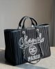 9A9A91E0-9F50-C34B-04D6-DE5127ACBCB7.jpg CHANEL Deauville 2wayTote Bag Black A66941 Cotton Leather
