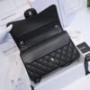 Chanel Large Classic Handbag Grained Calfskin & Silver Metal A58600