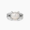 9AD69768-F6C2-F1A9-4DAE-7866A902CAD3.jpg Cable Collectibles Pearl Ring Sterling Silver with Pearl and Diamonds, 11mm