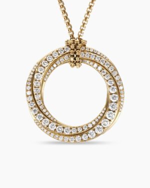 9B1A4532-5169-B2FF-0CD8-3476C26FC828.jpg Pave Crossover Pendant Necklace 18K Yellow Gold with Diamonds, 30mm