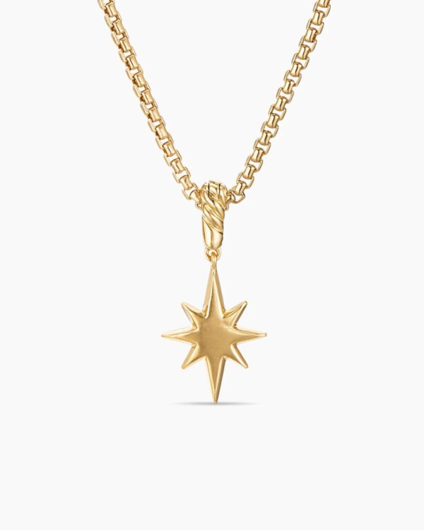 9B1DC5D9-B3B5-802F-FFD7-5500A46CED62.jpg North Star Amulet 18K Yellow Gold with Diamonds, 15mm